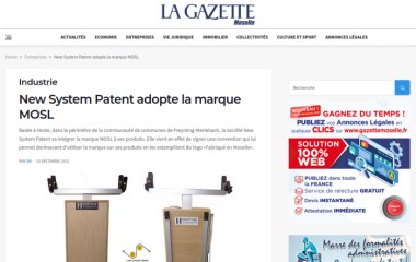 New System Patent adopte la marque MOSL